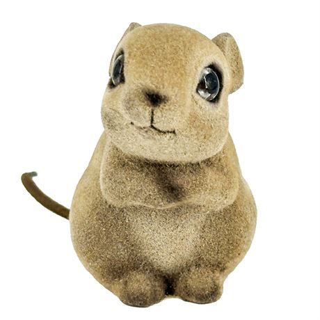 Vintage Josef Originals Flocked Mouse Figurine
