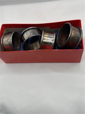 1970’s silver plate napkin rings
