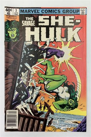 40 cent No 3 April She-Hulk 1980 Marvel Comics Group Comic
