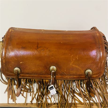 Vintage LeDoux Leather Motorcycle Bag