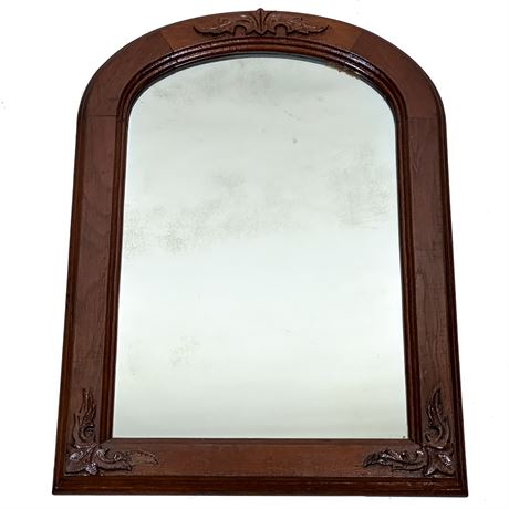 Vintage Wood Carved Mirror