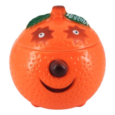 Vintage Florida Souvenir Anthropomorphic Orange Lidded Juice Cup