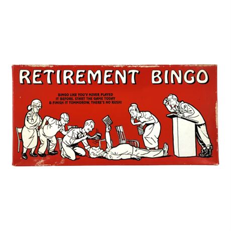 Vintage Retirement Bingo Novelty Game