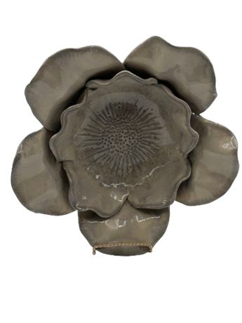 Flower Shaped Grey Bowl