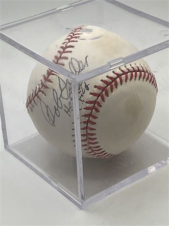 Signed, Bob Feller baseball. 1962