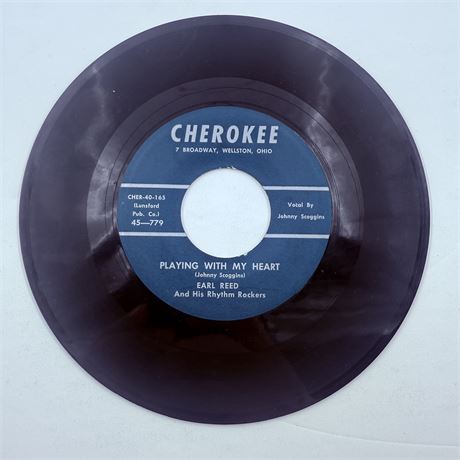 Earl Reed Playing With My Heart 45 Vinyl Record