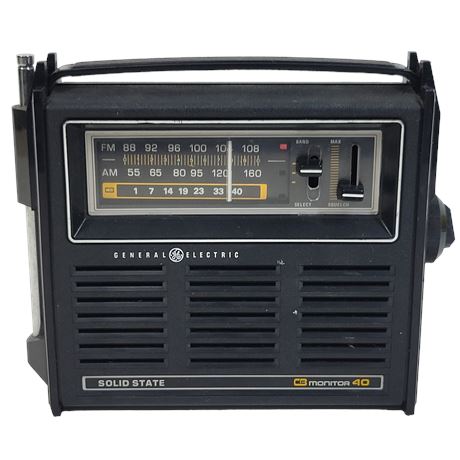 General Electric Solid State CB Monitor 40 Portable Radio