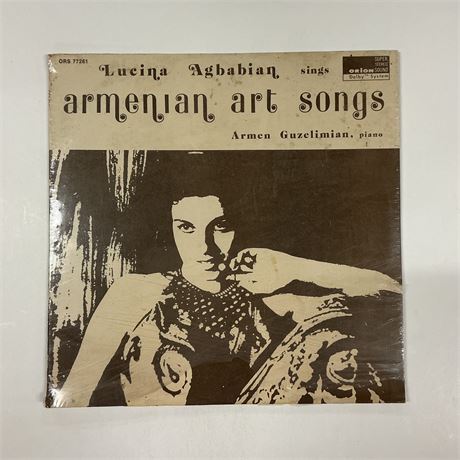 Lucina Agbabian Sings Armenian Art Songs Sealed Vinyl Record