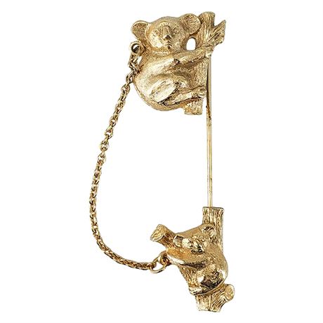 Vintage AVON Koala Beads Stick Pin