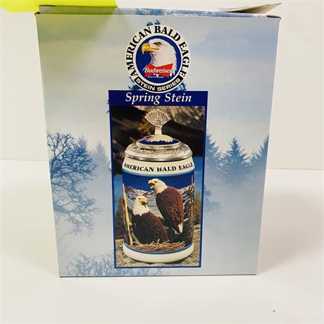 Budweiser Bald Eagle Spring Stein Mint in Orig Box
