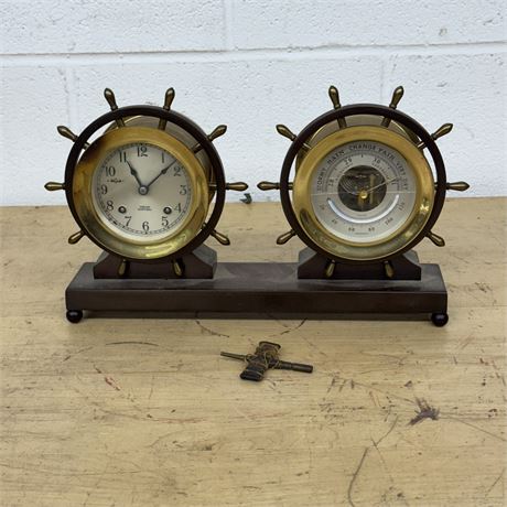 Rare Chelsea Ship's Bell Table Clock