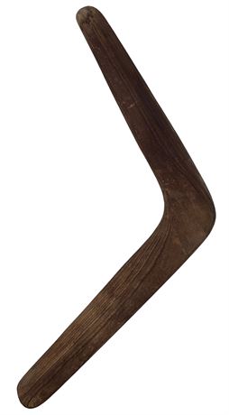 Vintage 25” Carved Wood Boomerang