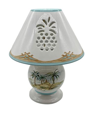 Lenox British Colonial Collection Pineapple Tea Light Candle Lamp