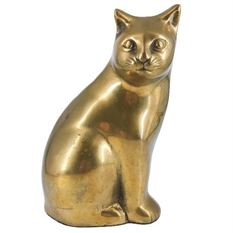 Vintage Brass Cat