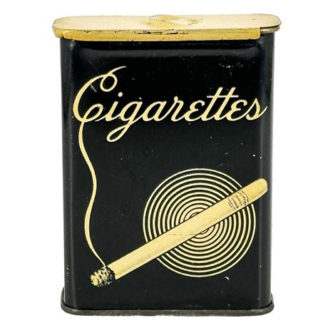 Continental Can Co. Sliding Cigarette Tin