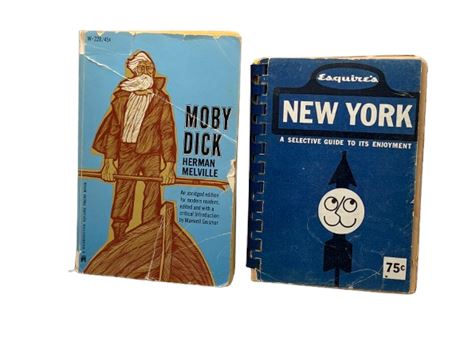Vintage Esquire and collectible Moby Dick book lot