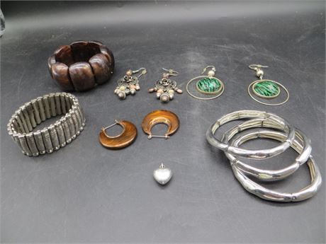Bracelets & Heart Pendant