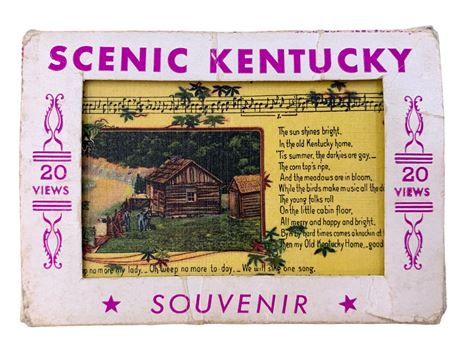 Miniature Scenic Kentucky Travel Souvenir Photograph Book