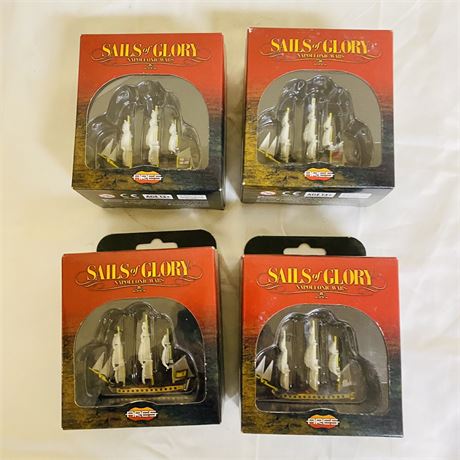 4 Sails of Glory Model Ships