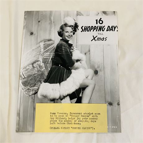 Xmas Shopping Original Press Photo