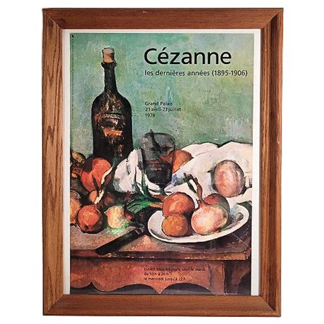 Vintage Cezanne Museum Exhibition Poster