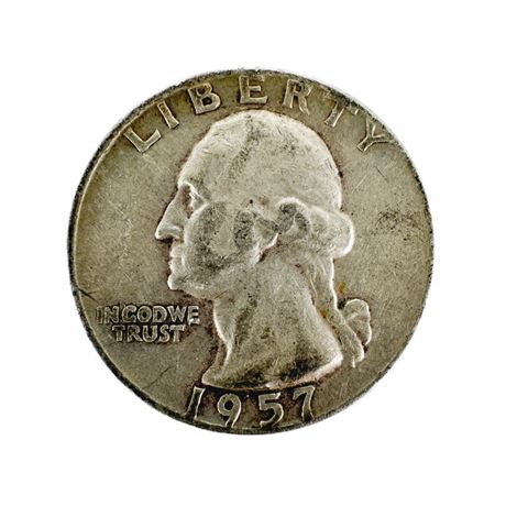 1957 Silver Washington Quarter