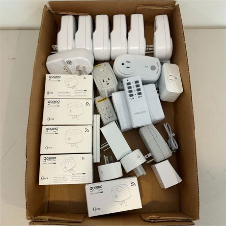 Lot of Assorted Wifi & Remote Controlled Smart Plugs
