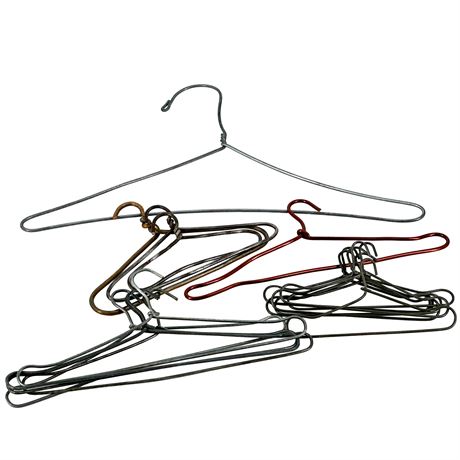 Lot of Vintage Doll-Sized Wire Hangers