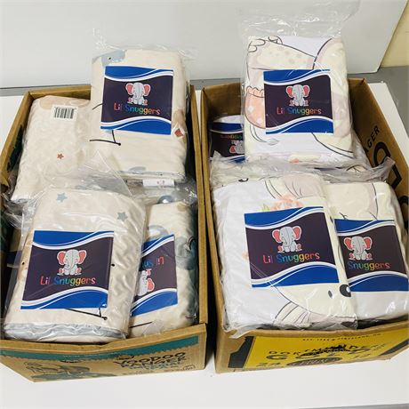 30 New Baby Blankets - 15 Boy + 15 Girl