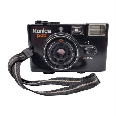 Vintage 1980s Konica Pop 35mm Point & Shoot Camera