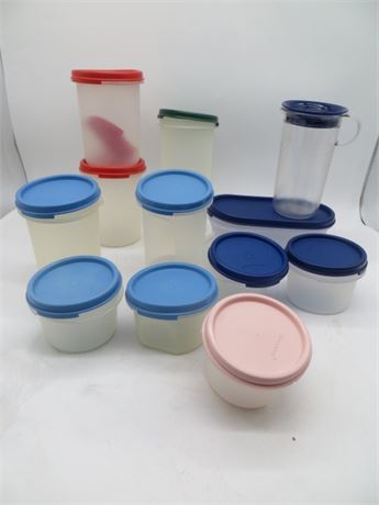 NEW VINTAGE TUPPERWARE 12 SMALL CONTAINERS