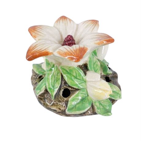 Ceramic Flower Frog