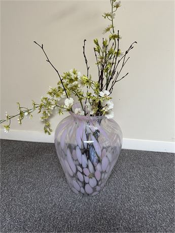 Large Glass Vase 13.5"