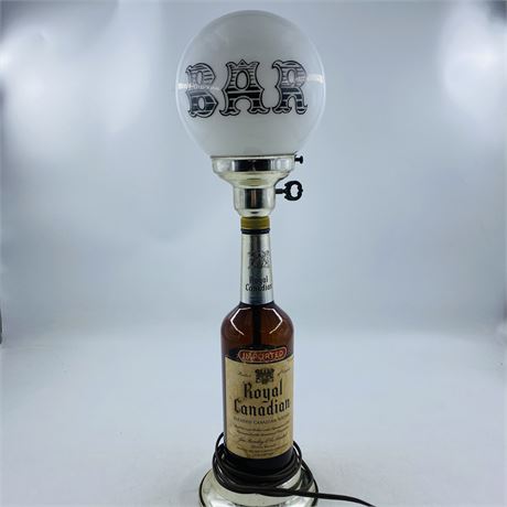 1960’s Royal Canadian Bottle Bar Lamp