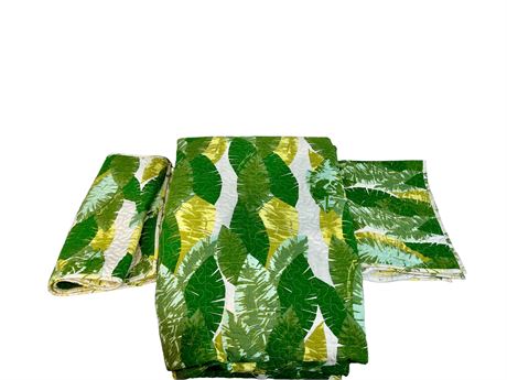 Palm Leaves Bedspread and Pillow Shams
