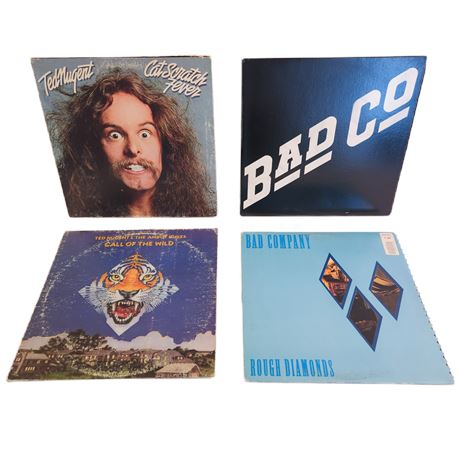 Vintage Vinyl Classic Rock Record Lot, 12"
