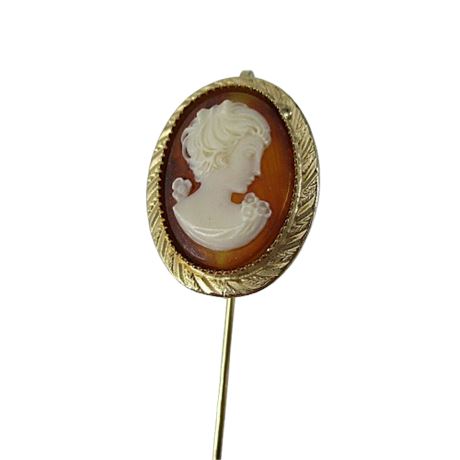 Costume Jewelry CAMEO Stick Pin