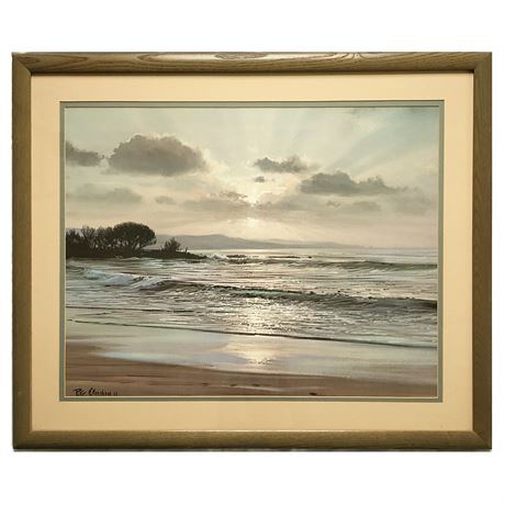 Peter Ellenshaw "Twilight Surf" Photo Print (Look Him Up He is Well Known)
