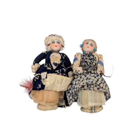 Two Dolls From Occupied Germany