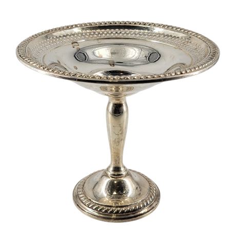 International Weighted Reinforced Sterling Footed Candy Dish