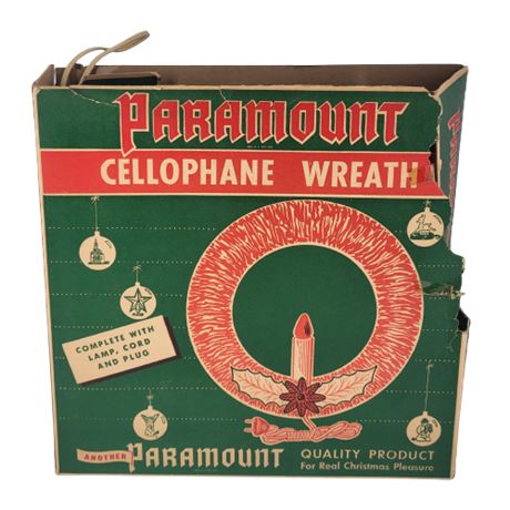 Paramount Red Cellophane Wreath