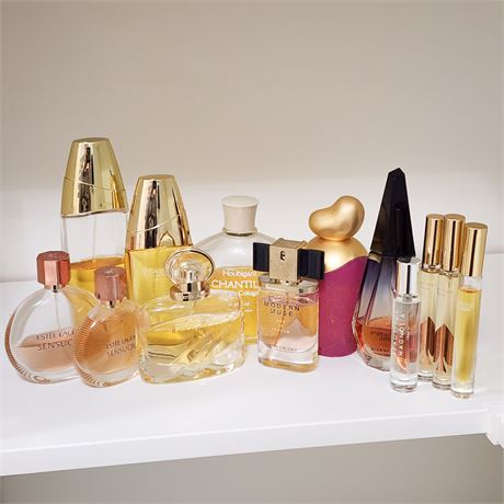 Miscellaneous Full or Larger Sample Size Perfumes, Most Partially Used