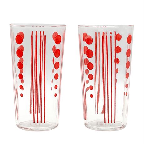 Pair of Vintage Libbey "Totem" Cooler Glasses