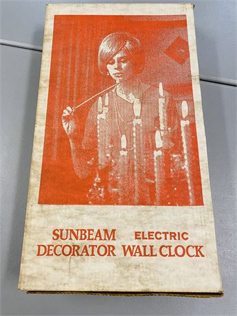 NOS Sunbeam Wall Clock