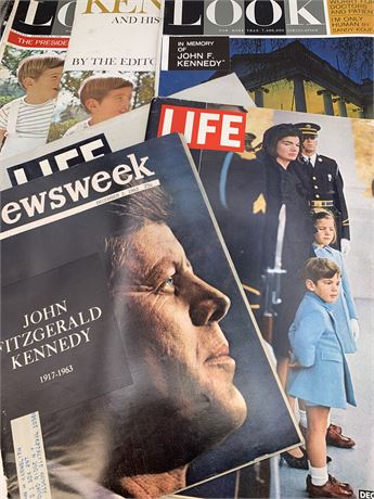 7 pc Life & Death of JFK Assassination Magazine Lot