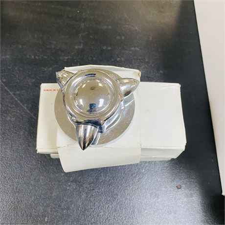 5 NOS Spiked Chrome Gas Caps