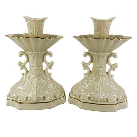 Pair of Vintage Lenox Millennium Collection Candlesticks