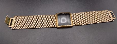 Lenox 12KT yellow gold filled mesh watch band 8 in no clasp no watch sold as is