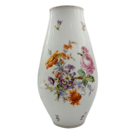 Hand-Painted Porcelain Floral Vase