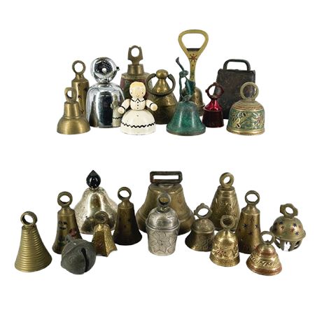Collection of Small Vintage Bells